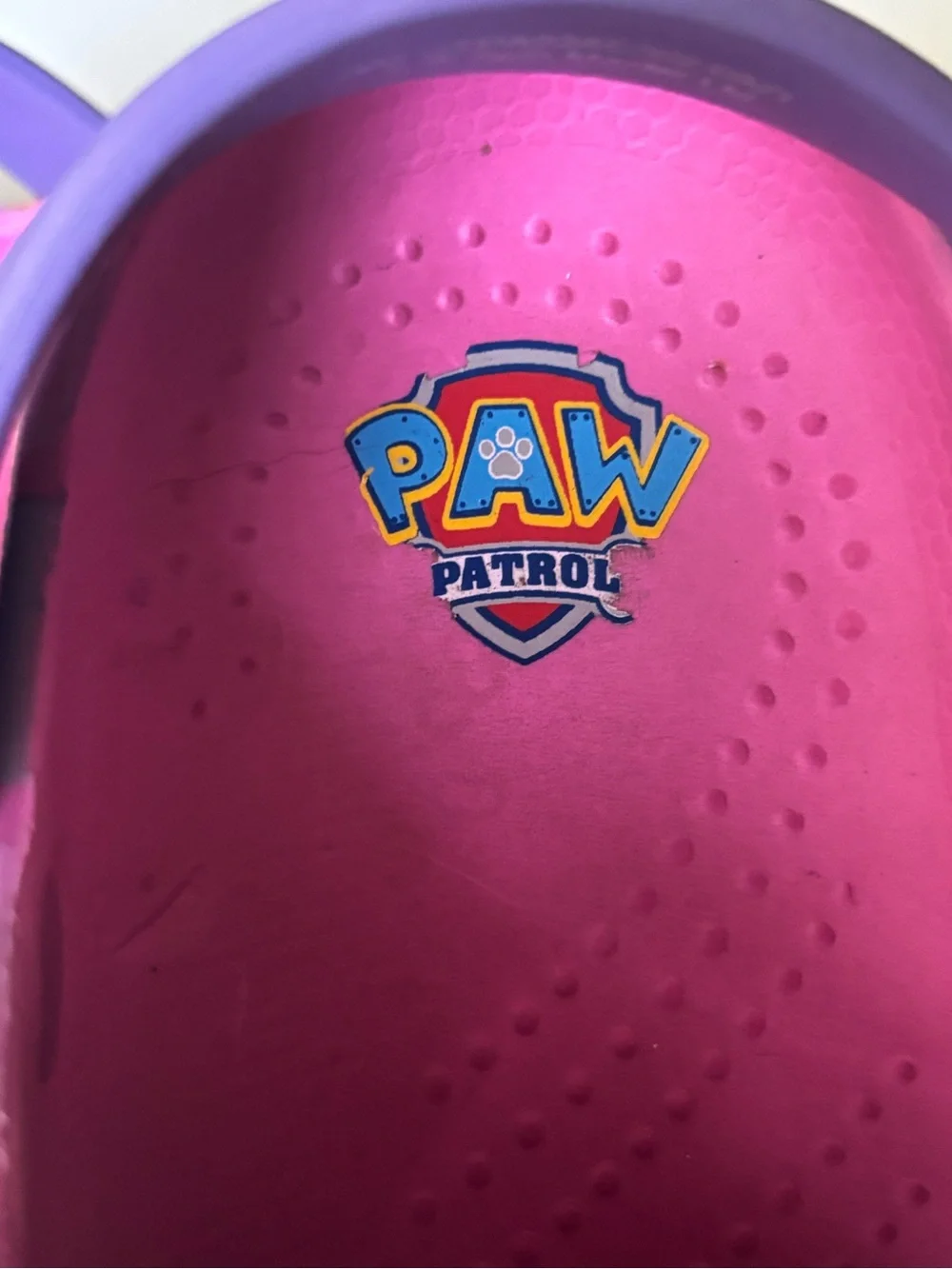 Paw Patrol Skye Everest Girls Clogs Size 11/12 Pink Purple Rainbow Tie Dye Shoe